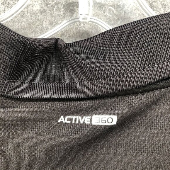 Adidas Golf Polo Shirt Mens L Black Active 360 Short Sleeve Moisture Wicking - Picture 6 of 9